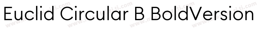 Euclid Circular B BoldVersion 3001字体转换